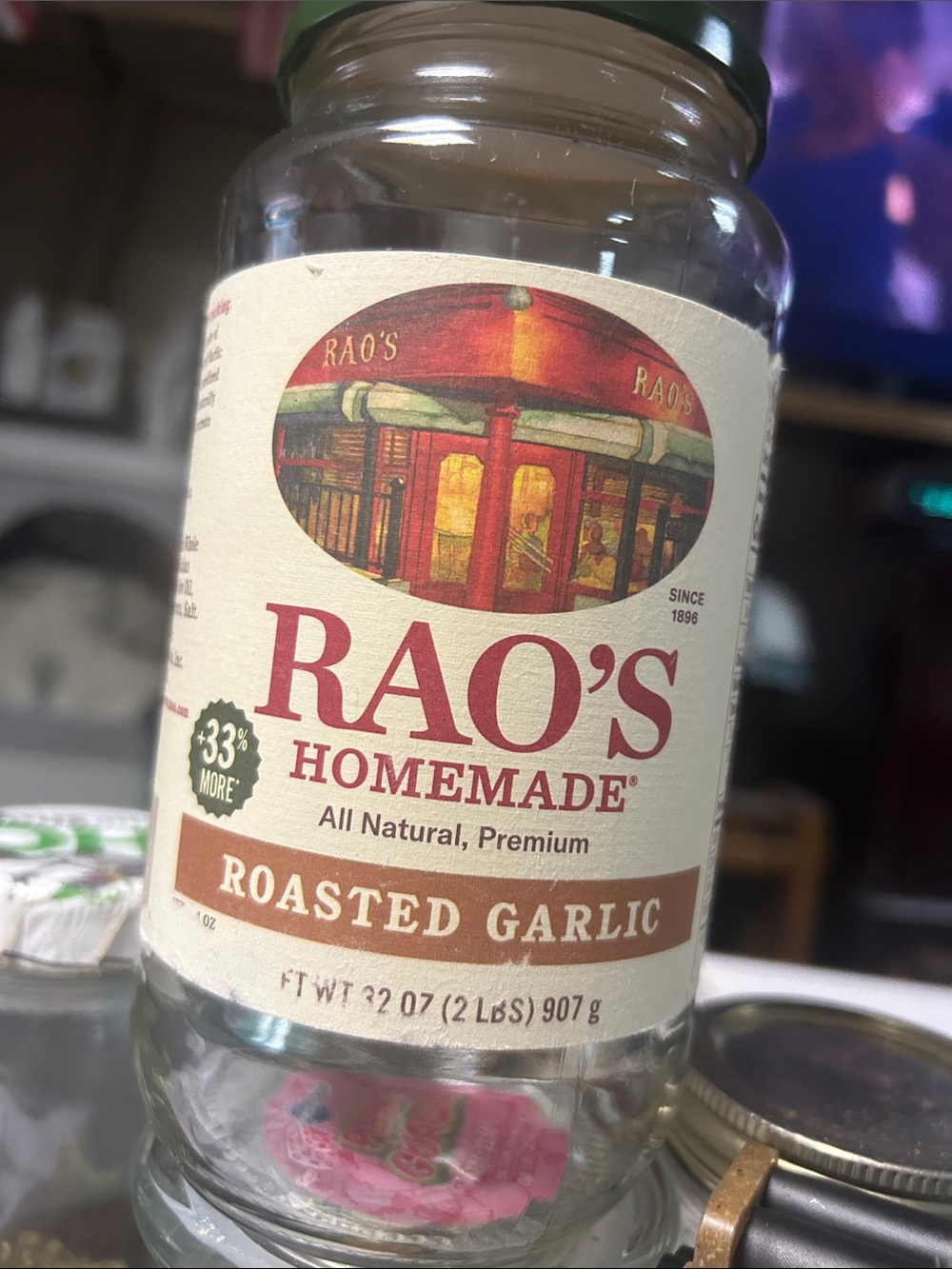 New York City Air / tightly sealed inside Rao's Homemade Sauce - Clear Glass Jar